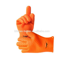 FDA Custom High Quality Silicone BBQ Gloves for Cooking Baking Grilling Potholder/Silicone Grill Oven BBQ Glove/Oven Mitt